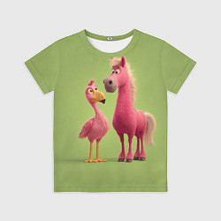 Футболка детская Розовые они такие, цвет: 3D-принт