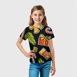 Футболка детская Рождественский вайб, цвет: 3D-принт — фото 2