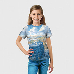 Футболка детская Зимний утренний Питер, цвет: 3D-принт — фото 2