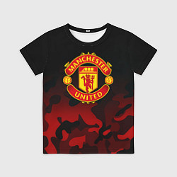Детская футболка Манчестер Юнайтед камуфляж текстура