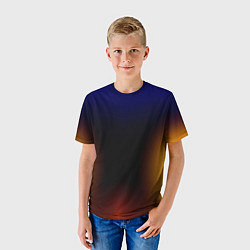 Футболка детская Color black red blue, цвет: 3D-принт — фото 2