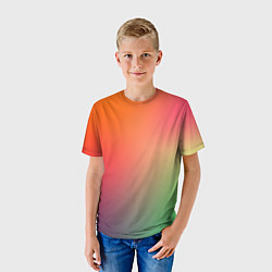 Футболка детская Color multicolored, цвет: 3D-принт — фото 2