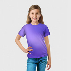 Футболка детская Color purple gradient, цвет: 3D-принт — фото 2