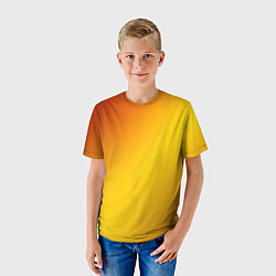 Футболка детская Color yellow red gradient, цвет: 3D-принт — фото 2