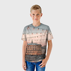 Футболка детская Новогодний зимний Питер, цвет: 3D-принт — фото 2