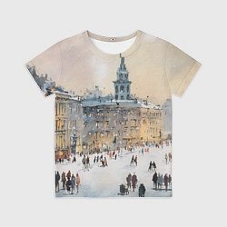Футболка детская Снежный зимний Питер, цвет: 3D-принт
