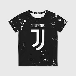 Футболка детская Ювентус белые брызги красок, цвет: 3D-принт