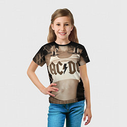 Футболка детская AC/DC Girl, цвет: 3D-принт — фото 2
