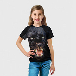 Футболка детская Пантера, цвет: 3D-принт — фото 2