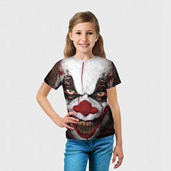 Футболка детская Зомби клоун, цвет: 3D-принт — фото 2