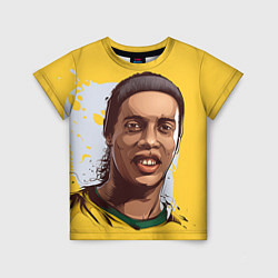 Футболка детская Ronaldinho Art, цвет: 3D-принт