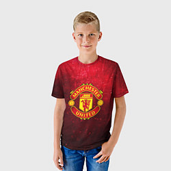 Футболка детская Манчестер Юнайтед, цвет: 3D-принт — фото 2