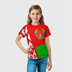 Футболка детская Патриот Беларуси, цвет: 3D-принт — фото 2