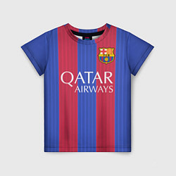Футболка детская Barcelona: Qatar Airways, цвет: 3D-принт