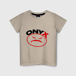 Футболка хлопковая детская Onyx, цвет: миндальный