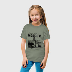 Футболка хлопковая детская Moscow Kremlin 1147, цвет: авокадо — фото 2