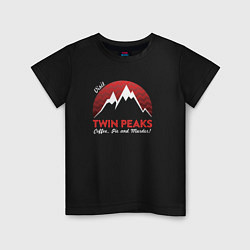 Футболка хлопковая детская Twin Peaks: Pie & Murder, цвет: черный