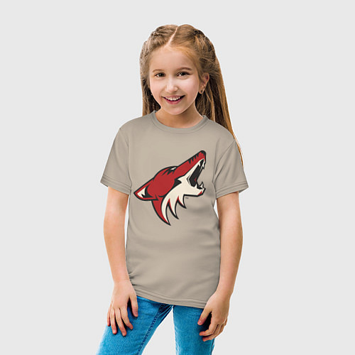 Детская футболка Phoenix Coyotes / Миндальный – фото 4