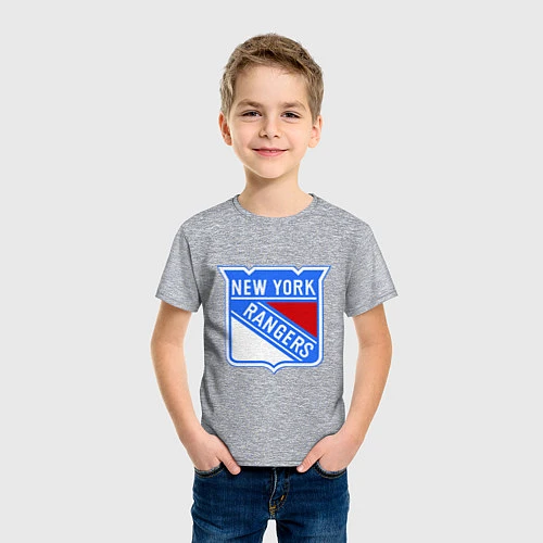 Детская футболка New York Rangers / Меланж – фото 3