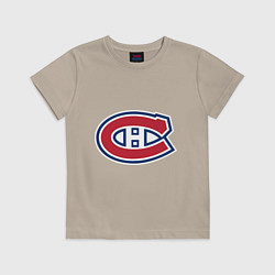 Футболка хлопковая детская Montreal Canadiens, цвет: миндальный