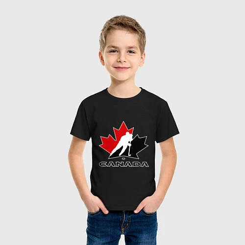 Детская футболка Canada / Черный – фото 3