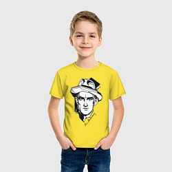 Футболка хлопковая детская Маяковский, цвет: желтый — фото 2