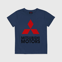 Футболка хлопковая детская Mitsubishi, цвет: тёмно-синий