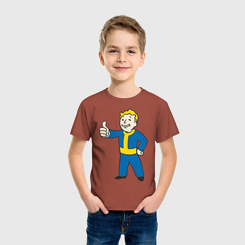 Детская футболка Fallout Boy / Кирпичный – фото 3