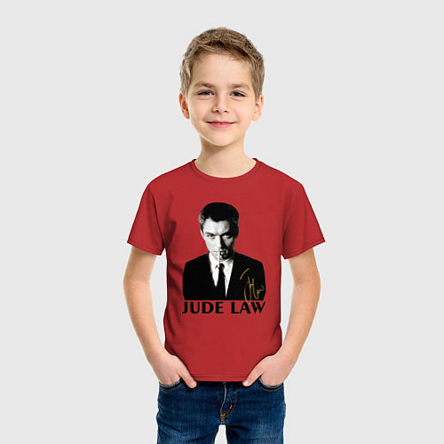 Детская футболка Jude Law / Красный – фото 3