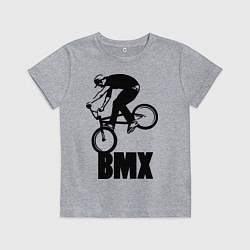Футболка хлопковая детская BMX 3, цвет: меланж