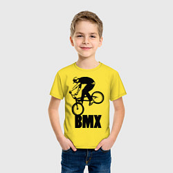Футболка хлопковая детская BMX 3, цвет: желтый — фото 2