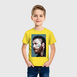 Футболка хлопковая детская Том Харди Ван Гога, цвет: желтый — фото 2