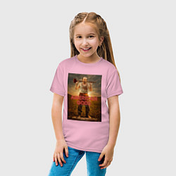 Футболка хлопковая детская American Gods: Czernobog, цвет: светло-розовый — фото 2
