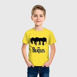 Футболка хлопковая детская The Beatles: Faces, цвет: желтый — фото 2