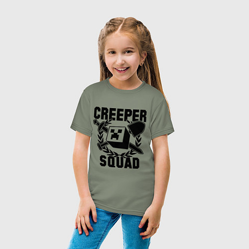 Детская футболка Creeper Squad / Авокадо – фото 4