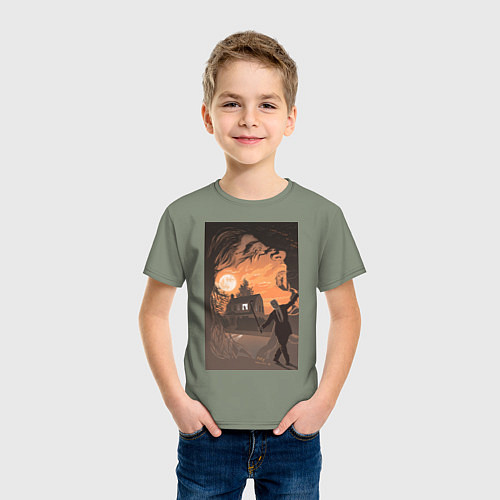Детская футболка Лиланд Палмер - огонь иди со мной / Авокадо – фото 3