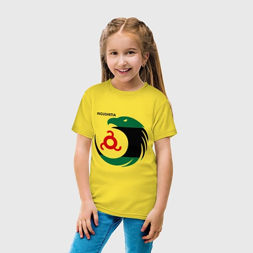 Детская футболка Ingushetia Eagle / Желтый – фото 4