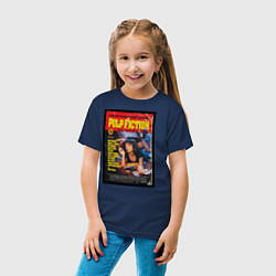 Футболка хлопковая детская Pulp Fiction Cover, цвет: тёмно-синий — фото 2