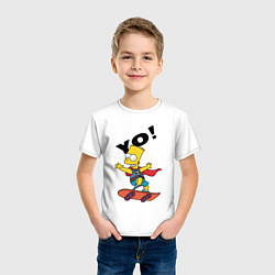 Футболка хлопковая детская Yo Bart, цвет: белый — фото 2