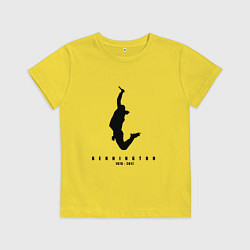 Футболка хлопковая детская Chester Bennington, цвет: желтый