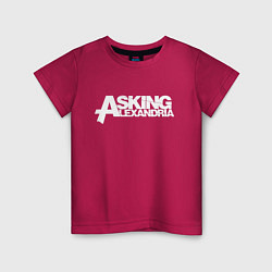 Футболка хлопковая детская Asking Alexandria, цвет: маджента