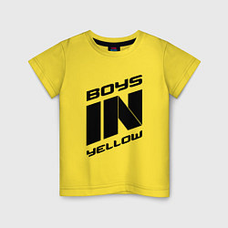 Детская футболка Boys in yellow