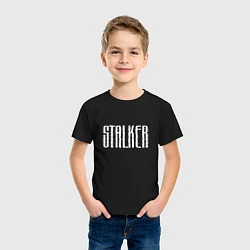 Футболка хлопковая детская STALKER, цвет: черный — фото 2