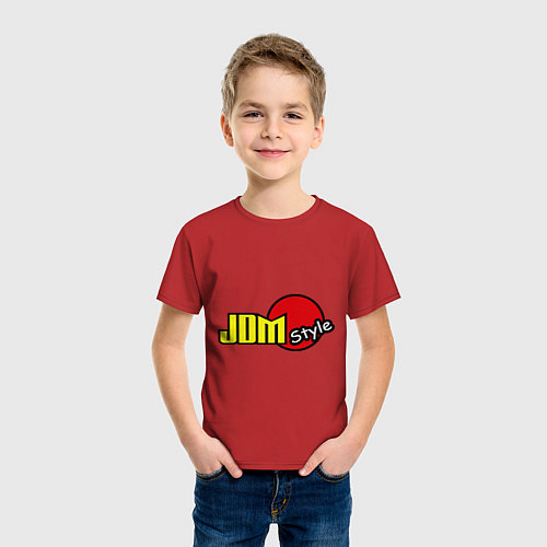 Детская футболка JDM style / Красный – фото 3