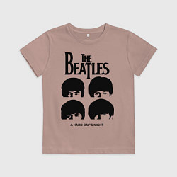 Футболка хлопковая детская A Hard Days Night, цвет: пыльно-розовый