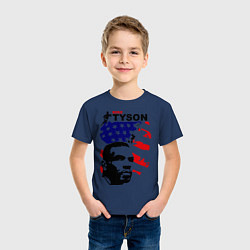 Футболка хлопковая детская Mike Tyson: USA Boxing, цвет: тёмно-синий — фото 2