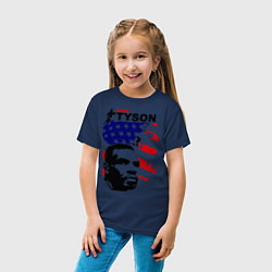 Футболка хлопковая детская Mike Tyson: USA Boxing, цвет: тёмно-синий — фото 2