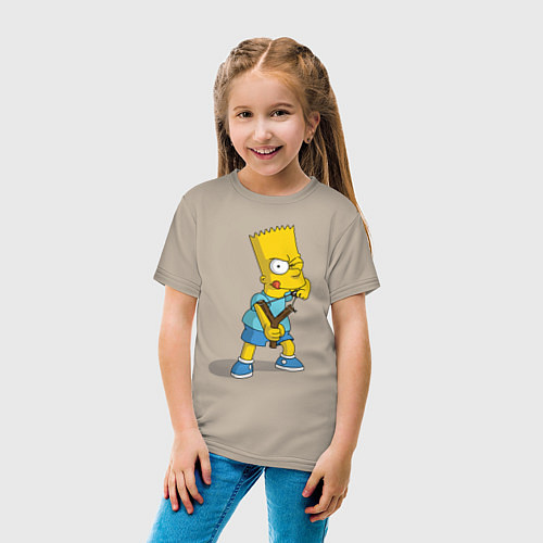 Детская футболка Bart Bully / Миндальный – фото 4