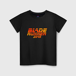 Футболка хлопковая детская Blade Runner 2049, цвет: черный