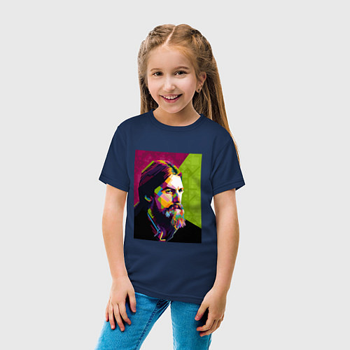 Детская футболка George Harrison: Polygons / Тёмно-синий – фото 4